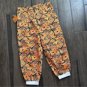 NWT Loudmouth Golf Chirp Chirp Men’s Jogger Golf Pants in Orange Black Sz 30